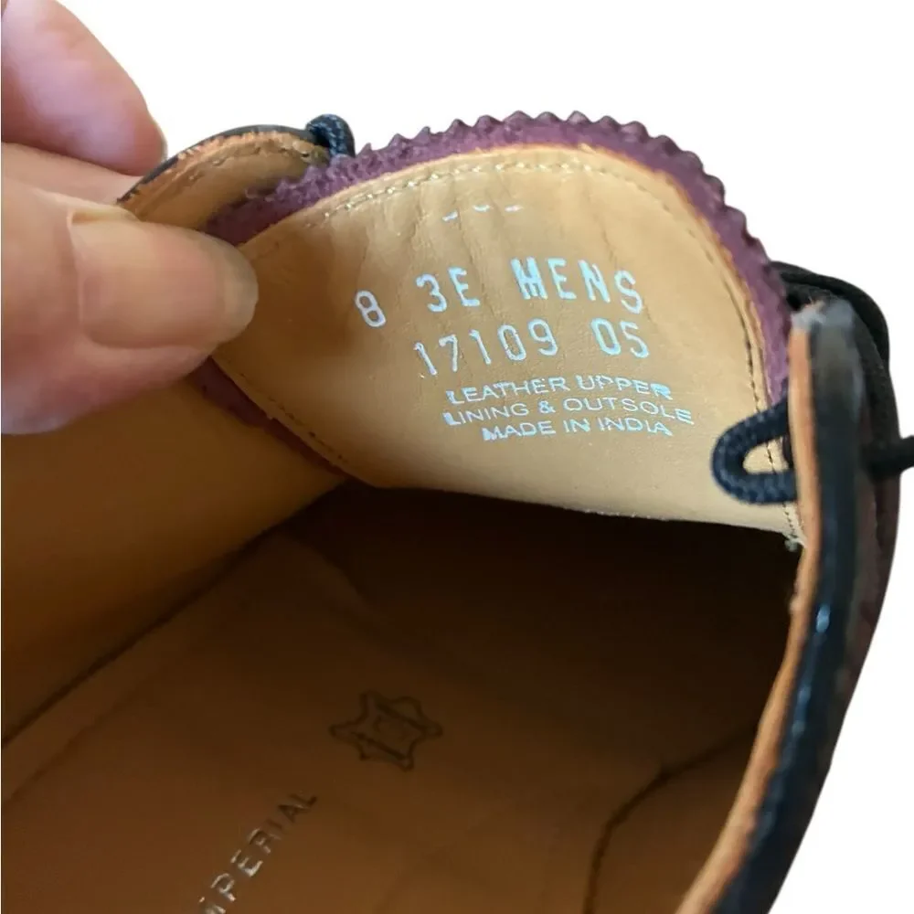 Florsheim Imperial Brown Leather Interior Mens Size 8